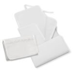 Cambiador rosa, beige, azul y blanco con cinta de raso - Imagen 3