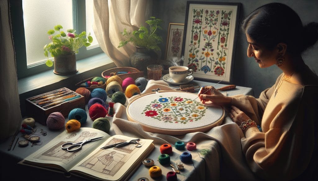 como hacer punto de cruz